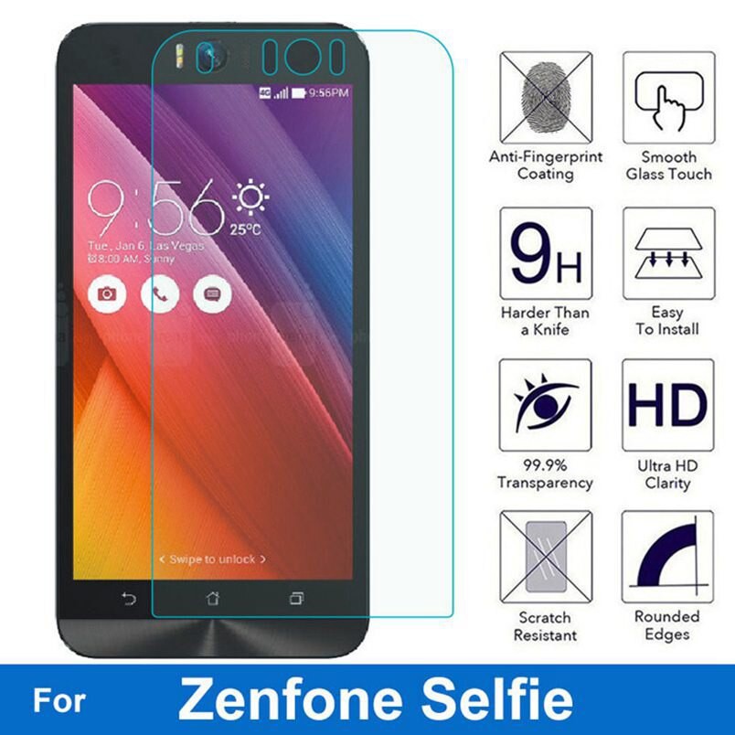 Set 2 miếng dán kính cường lực bảo vệ màn hình máy Asus Zenfone selfie ZD551KL Zoom ZX551ML 3 Ultra ZU680KL V V529KL