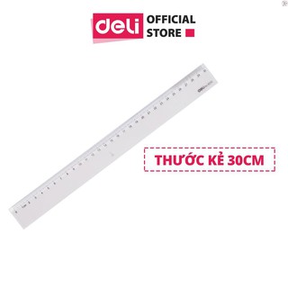 Thước kẻ 30cm Deli, trong suốt  - E6230