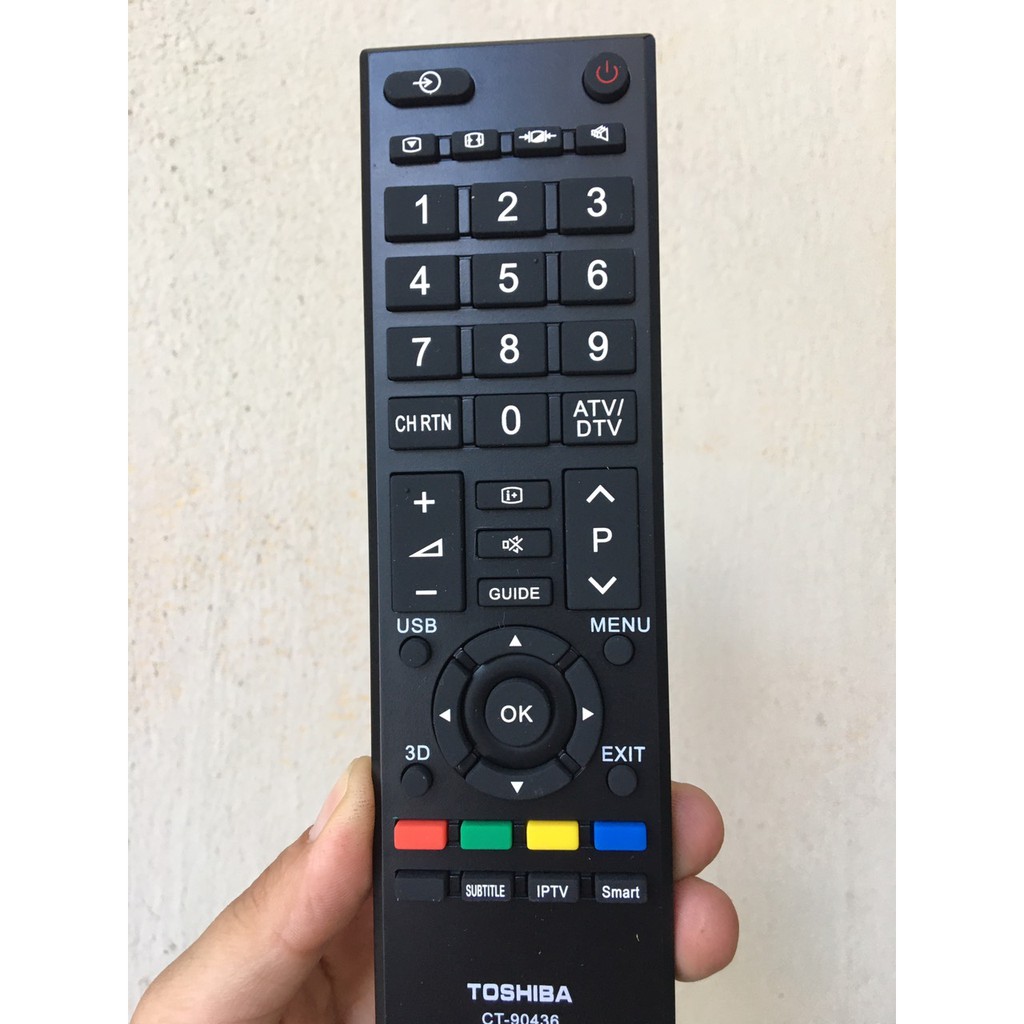 Điều Khiển TiVi TOSHIBA ngắn - Remote Tivi Toshiba CT-90436, LCD, hàng chính hãng