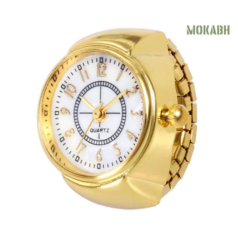Nhẫn Đồng Hồ Đeo Tay Mặt Tròn Thời Trang Dành Cho Nam Và Nữ