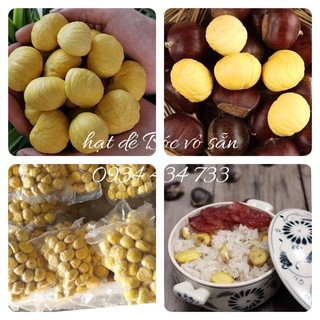 [500gr/1kg hạt dẻ bóc sẵn, khứa sẵn] Hạt dẻ tươi bóc vỏ sẵn