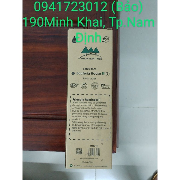 Sứ củ sen lớn Bacteria House thế hệ 3 XL Mountain Tree