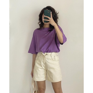 Quần Short Jeans Cotton Ngố Chỉ Nổi Năng Động