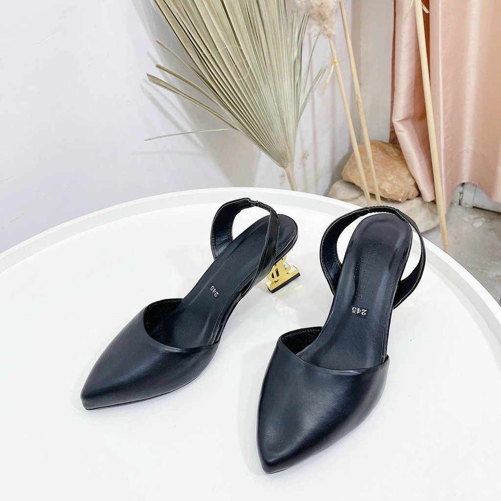 Giày cao gót mũi nhọn gót cao 6F chắc chắn cực xinh