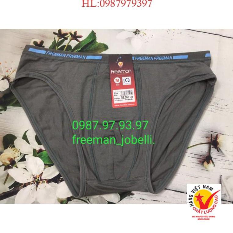 Quần lót nam Freeman 6040,6050 size thường + size đại cotton lụa[ hình thật + video