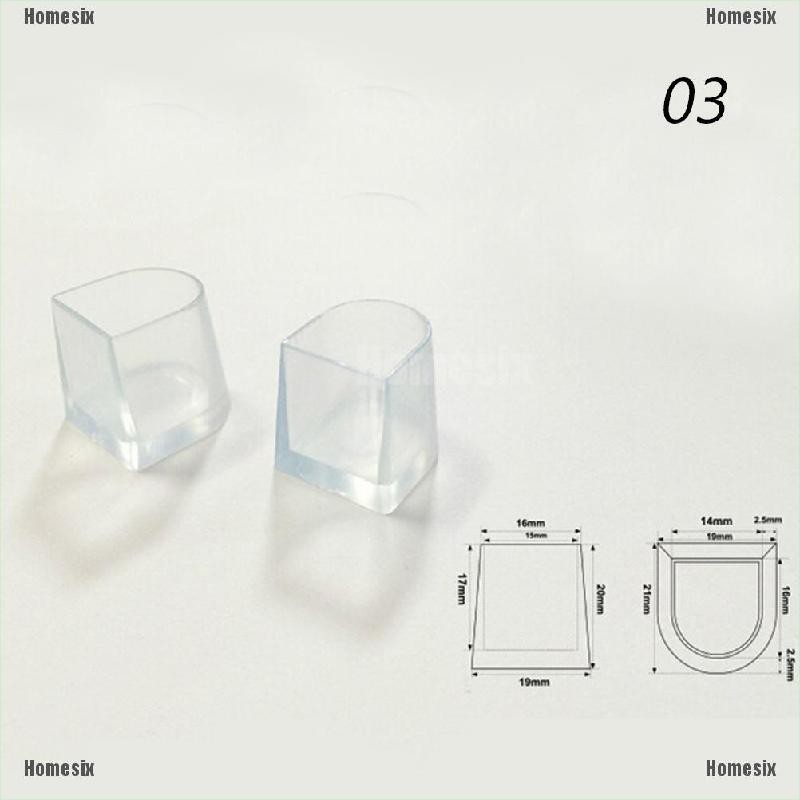 Set 1/5 cặp nắp bịt gót giày trong suốt chất lượng cao