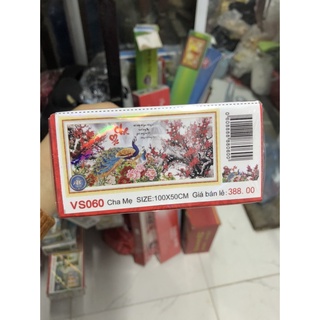 Tranh đính đá cha mẹ DF399