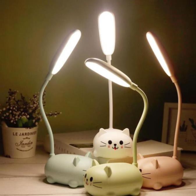 Đèn học sinh để bàn sạc pin hình thú bóng led sáng chống cận