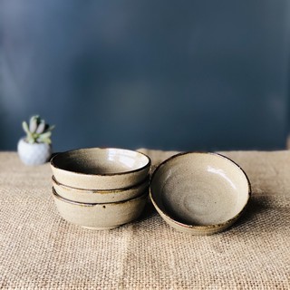 chén gốm mộc nông
