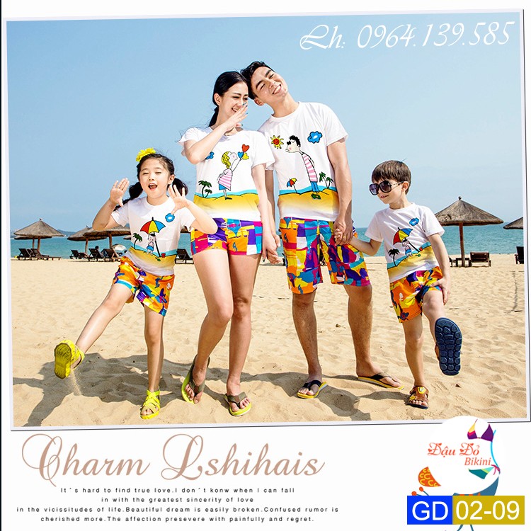 [SALE SOCK] - Quần áo gia đình đi biển hè 2020, phong cách Hàn Quốc nổi bật, chất rất đẹp, hàng nhập Quảng Châu