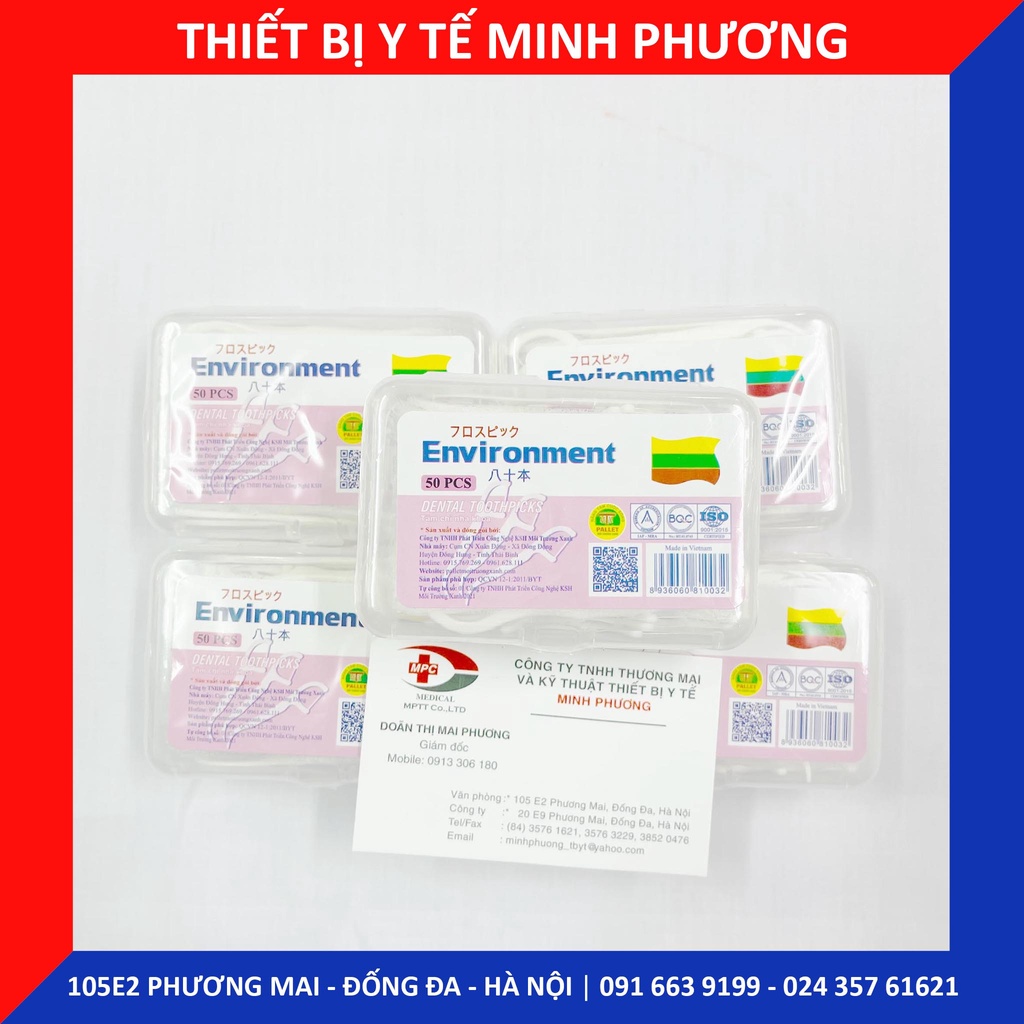 Tăm chỉ nha khoa vệ sinh răng gói 50 chiếc, 80 chiếc