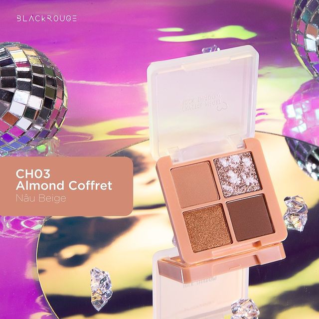 Bảng Phấn Mắt Black Rouge Crystal Heart Lock Shadow | BigBuy360 - bigbuy360.vn