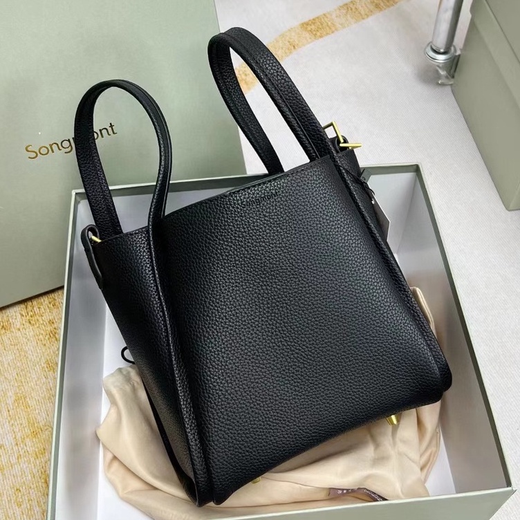 Songmont Túi Xách Da Bò Sức Chứa Lớn Màu Xanh Dương Rau Củ Quả Thời Trang Thường Ngày Cho Nữ SO777777