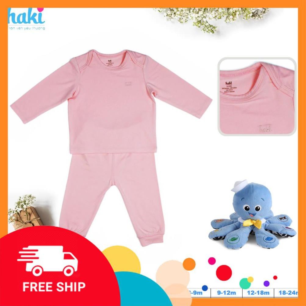 Bộ dài tay cho bé cổ chồm Haki BB013 _Tìm đại lý