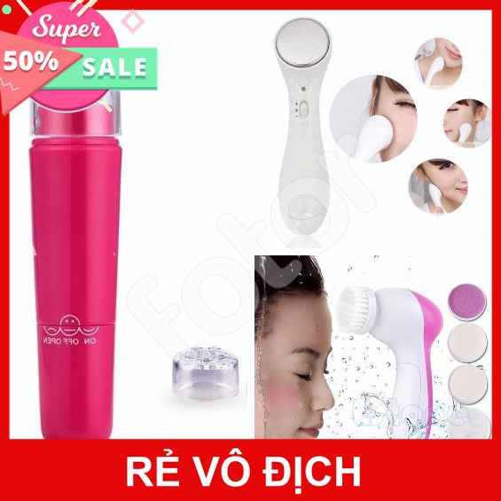 [XÃ KHO] MÁY MASSAGE MẶT DS-039 BẰNG ION - BÚT 4 ĐẦU - MÁY 5IN1 [HCM]