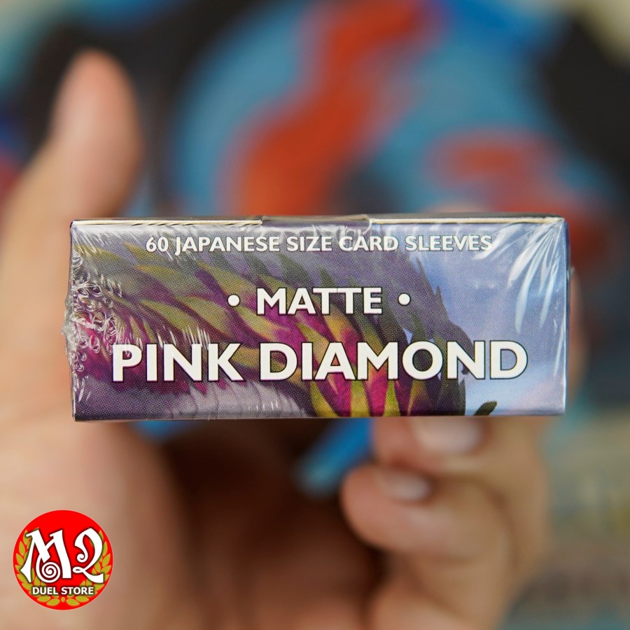 Bọc bài Yugioh Dragon Shield - Japanese size - PINK DIAMOND Matte - Màu Hồng Kim Cương - 60 cái - Nhập khẩu từ Mỹ