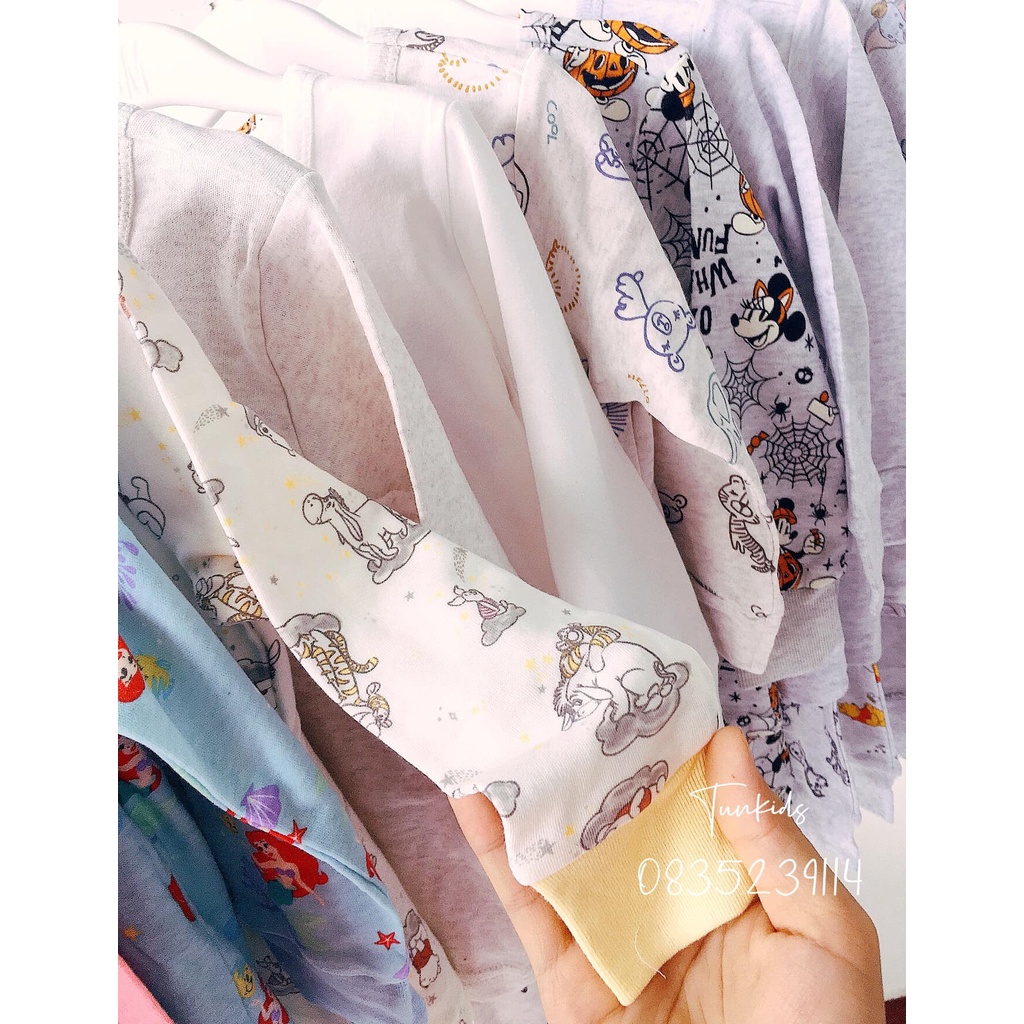 Bộ cotton bé trai bé gái Disney baby xuất xịn (Phom to)