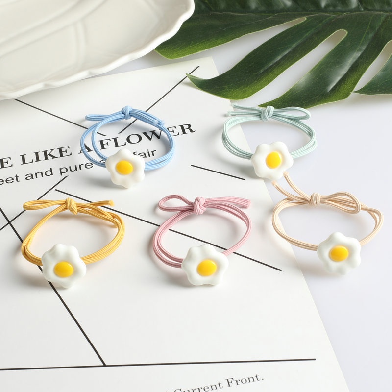 DÂY CỘT TÓC HÌNH TRỨNG, CỘT TÓC CAO SU HOẠT HÌNH DỄ THƯƠNG