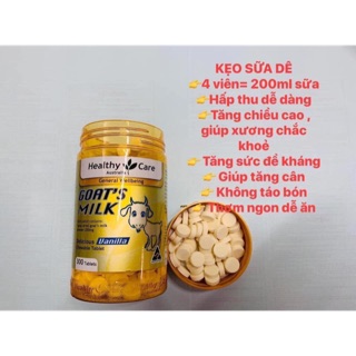 Viên sữa dê Healthy care 300v