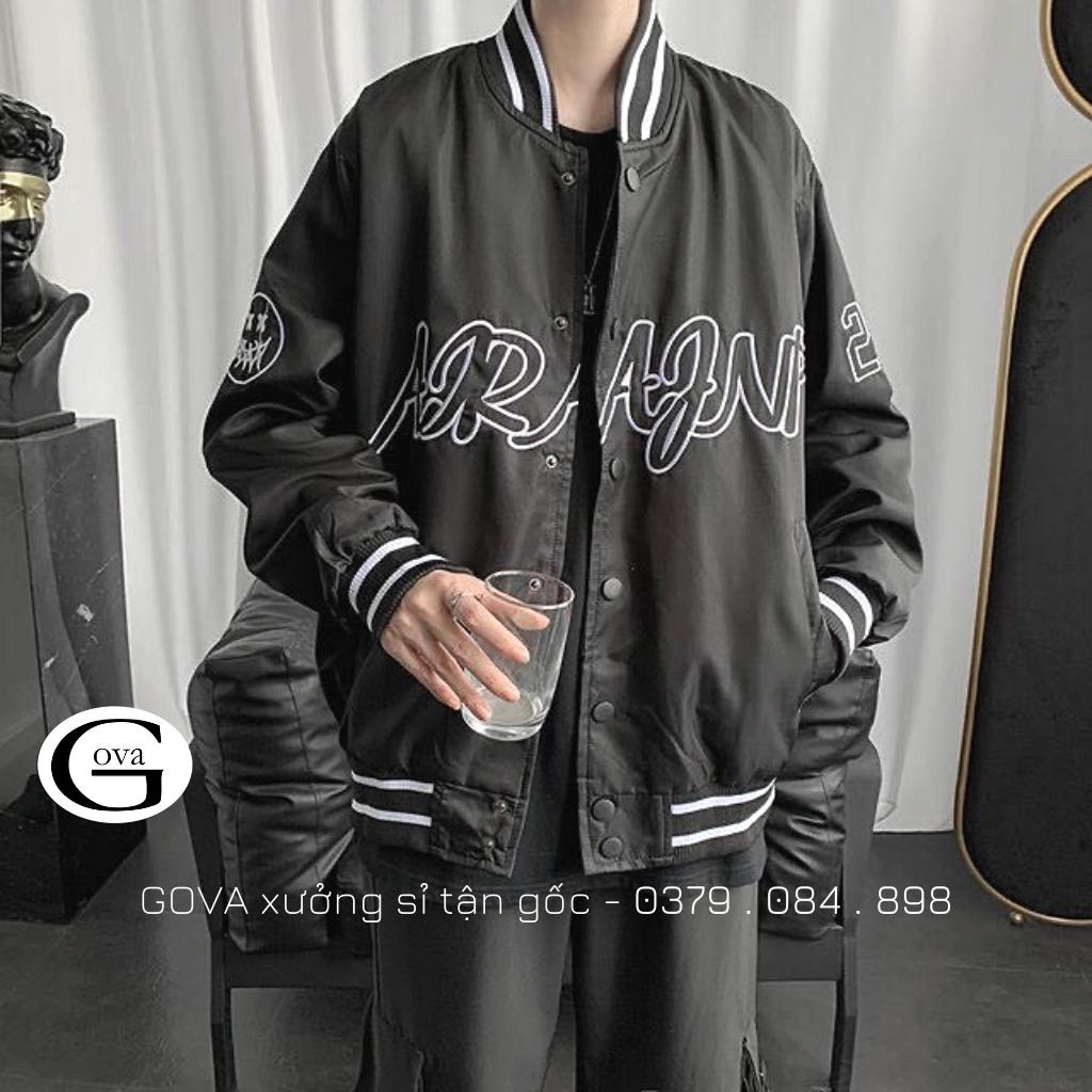 Áo Khoác Bomber Dù In AJNARP Form Rộng Nam Nữ Ulzzang Unisex Thời Trang GOVA