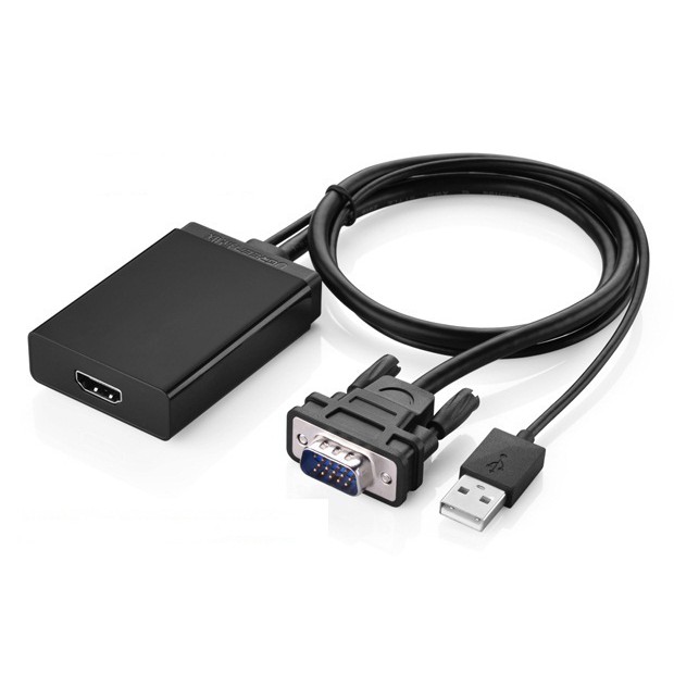 Cáp chuyển VGA sang HDMI có âm thanh kèm theo cáp Micro USB