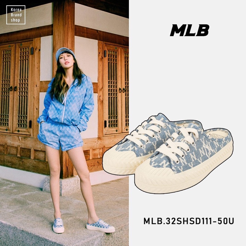 [Ảnh thật - Full box] Giày sục NY xanh nhạt , Sục NY xanh đậm , Sục NY hoạ tiết MONOGRAM , giày thể 