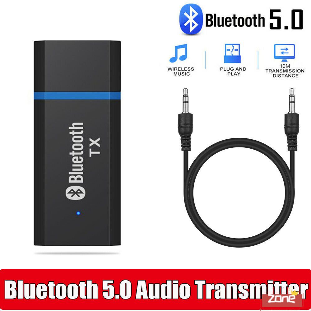 ⭐Bán Chạy Nhất⭐Usb Bluetooth 5.0 Bộ Phát Adapter 3.5Mm Aux Stereo Jack Cắm Tai Nghe Loa