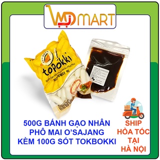 Bánh gạo hàn quốc nhân phô mai O'SAJANG 500g + 100g sôt tokbokki