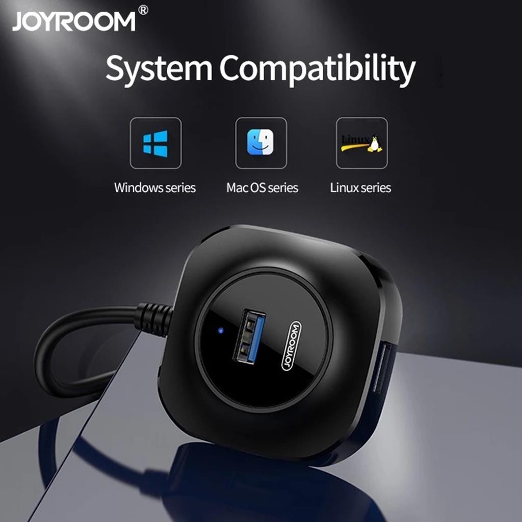 Bộ Chia 4 Cổng USB OTG Earldom HUB03-JOYROOM - THIẾT BỊ KẾT NỐI ĐIỆN THOẠI VỚI BÀN PHÍM VÀ CHUỘT CHƠI GAME MOBILE