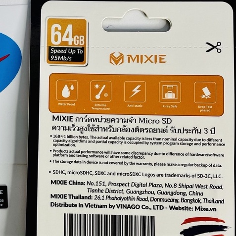 Thẻ nhớ Mixie 32GB 64GB U3 Micro TF tốc độ cao 100Mb/s giá tốt