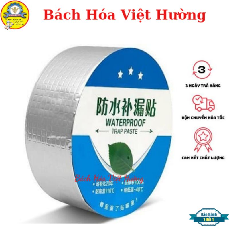 [SIÊU DÍNH] Băng keo (băng dính) chống thấm, chống dột trên mọi bề mặt đủ kích thước 5cm và 10cm- Bách Hóa Việt Hường