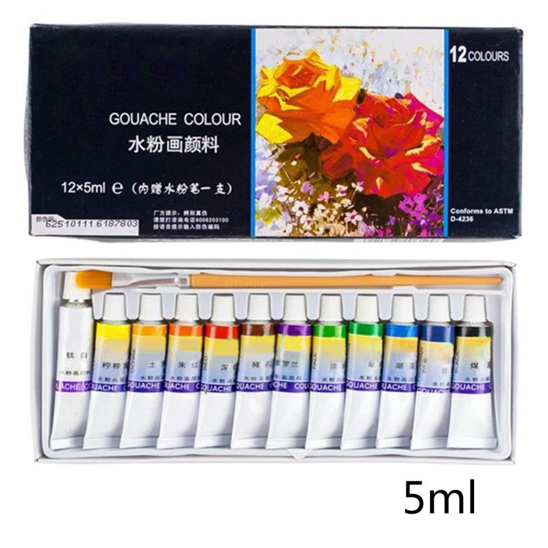 Set 24 Tuýp Màu Nước 5ml Chuyên Dụng Cho Học Sinh