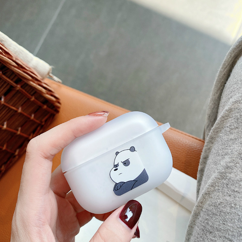 shell Airpods pro 1 2 3 creative shockproof wireless earphone case cute bear style soft shell