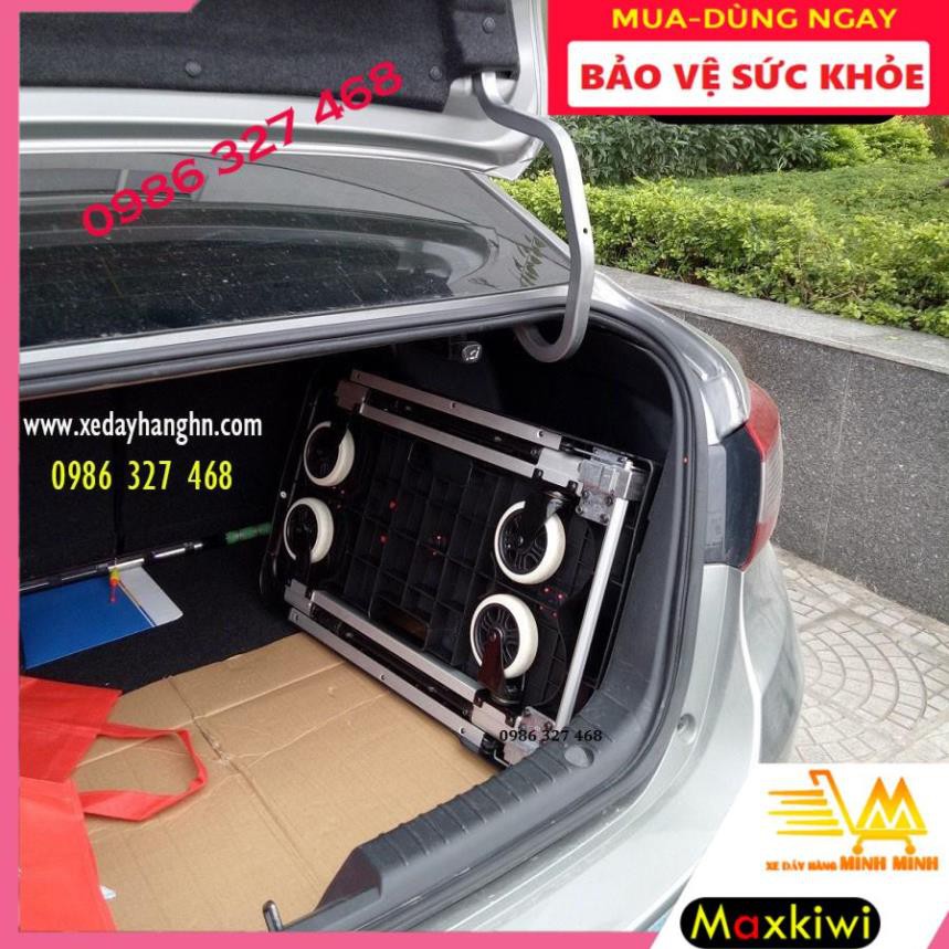 [BH12TH - HÀNG NHẬP KHẨU] Xe Đẩy Hàng 150kg, Xe Đẩy Hàng Gấp Gọn 100kg Cho Không Gian Nhỏ Hẹp, bỏ cốp ô tô