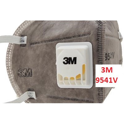 Khẩu Trang Cao Cấp 3M 9541V / 9542V Có Van Thở, Than Hoạt Tính - Dây Đeo Tai / DâyĐeo Đầu - Chính Hãng
