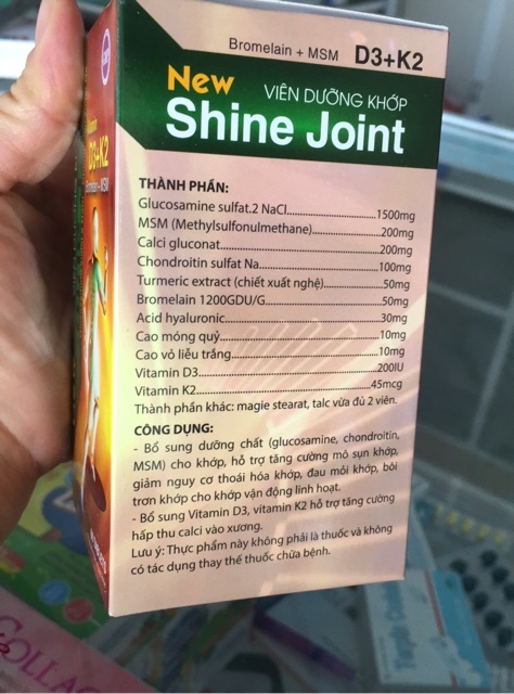 Viên dưỡng khớp Shine Joint new hộp 30 viên