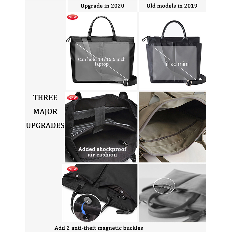 Túi xách cỡ lớn chống nước chống sốc thời trang nam nữ cho Macbook Air Pro 13 15 12 13.3 14 15.6 inch