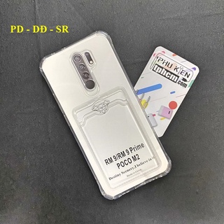 Ốp Lưng Xiaomi Redmi 9 Dẻo Trong Suốt Có Khe Đựng Thẻ – Chống Sốc, Chống Trầy, Tiện Lợi - Siêu Rẻ