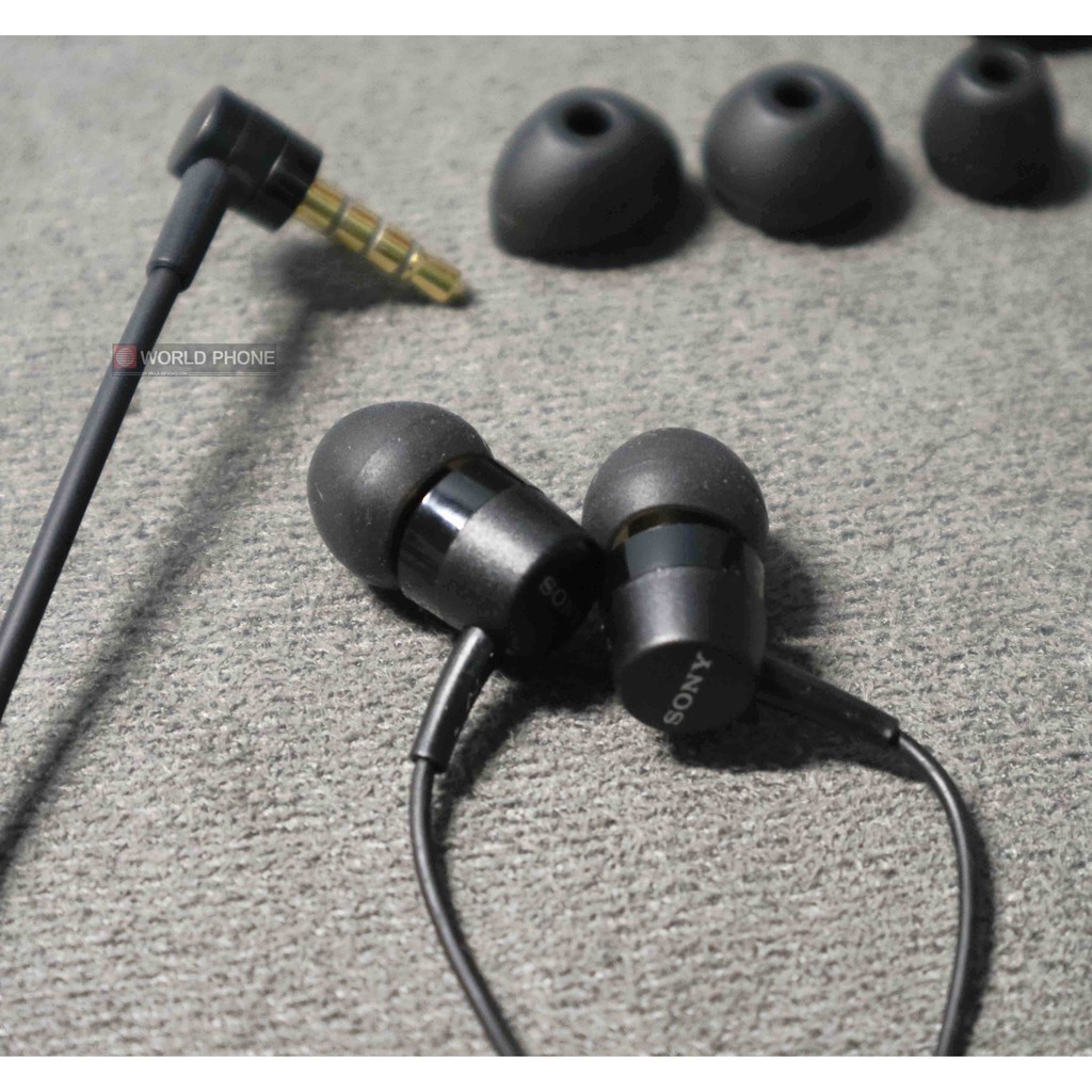 Tai nghe Sony MH750 Jack 3.5mm, có mic, kèm nút tai, tặng hộp đựng tai nghe