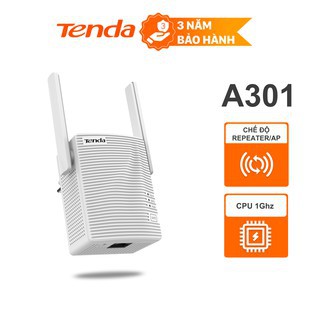 Bộ Kích Sóng Wifi Chuẩn N300Mbps Có Cổng Lan Tenda A301 - Hàng Chính Hãng