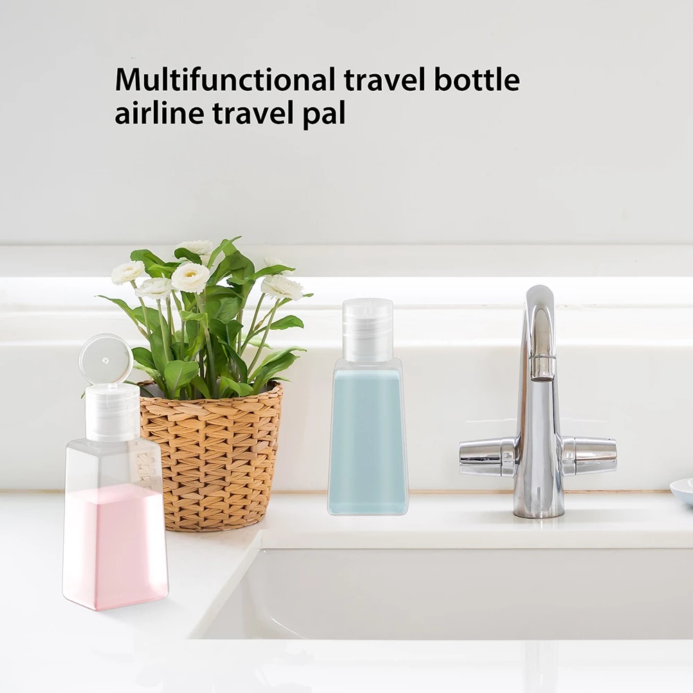Chai nhựa chiết đầu gội , sữa tắm trong suốt 30ml có nắp lật dùng đi du lịch, mang tập thể thao tiện lợi