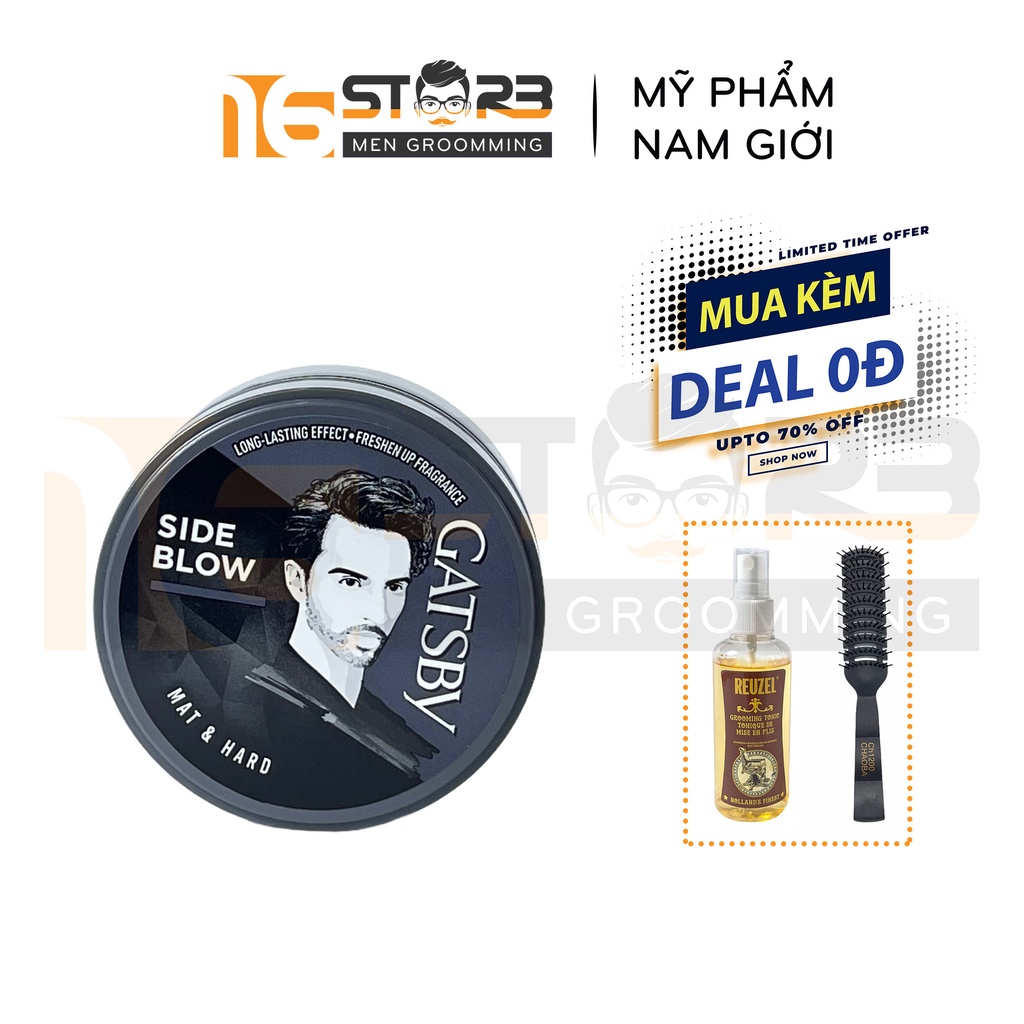 [Chính Hãng 100%] Sáp Vuốt Tóc Nam Gatsby Xám 75g - Nhập Khẩu Indonesia