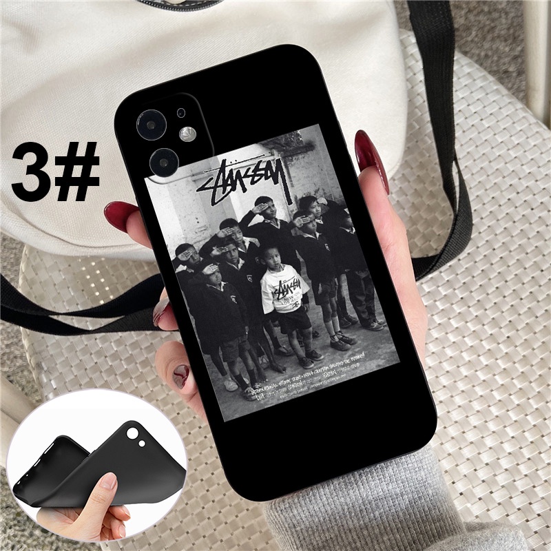 Ốp điện thoại silicon mềm in hình stussy Band cho iPhone 7 8 7+ 8+ 6+ 6S+ XR XS Max 5 5s