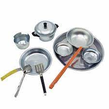 BỘ BẾP NHÔM CHO BÉ - TRÒ CHƠI GIA ĐÌNH - NHẬP VAI