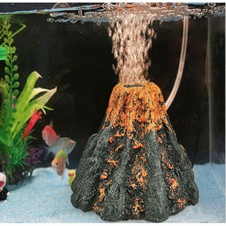 Núi lửa phun trào lava aquarium trang trí bể cá size to 16x11x5 cm