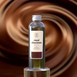 Tinh Dầu Để Bàn Thơm Phòng - Royal Chocolate (Hương Socola Hoàng Gia) – Lọ Châm Thêm 100ml - Heny Garden – Kèm 5 Que Mây