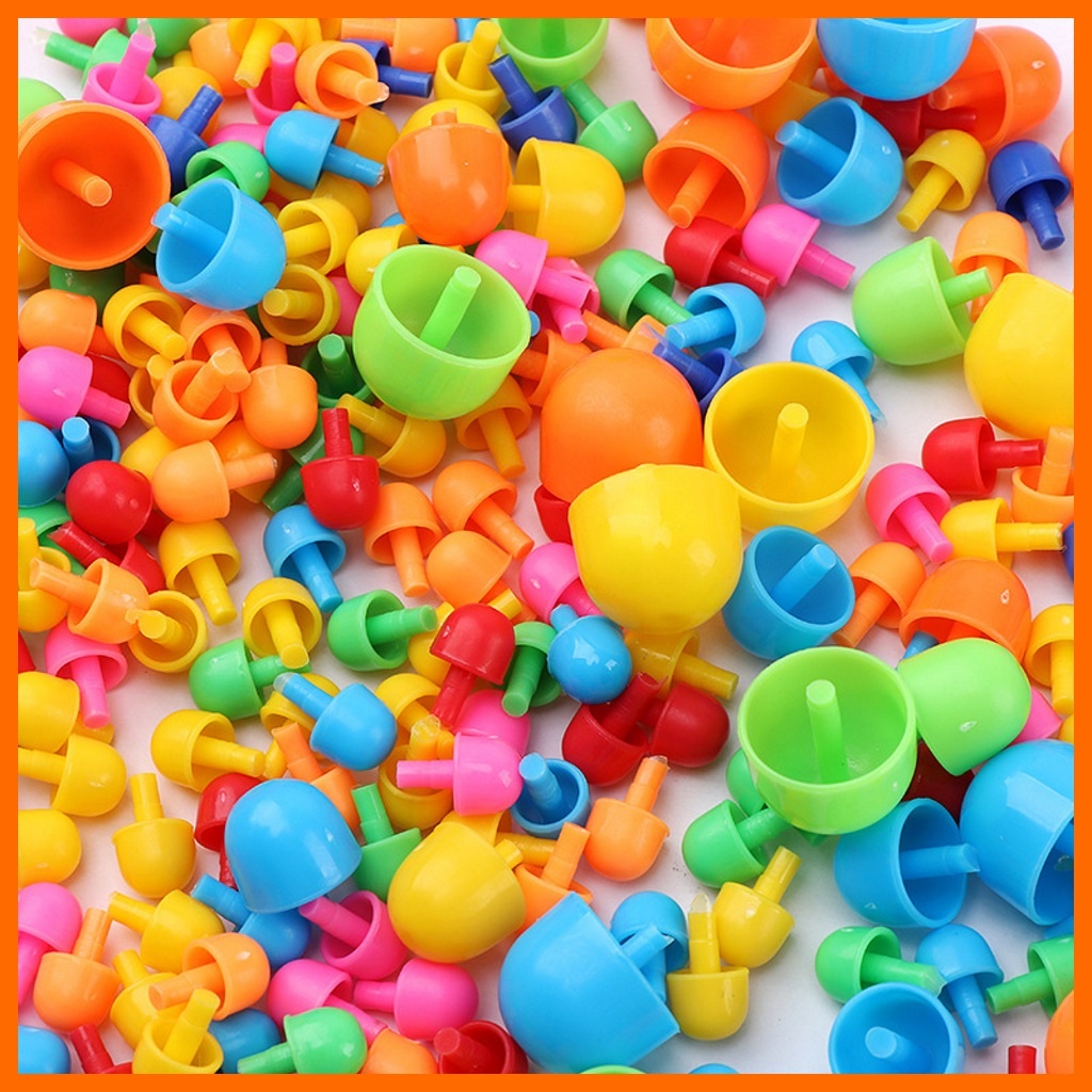 Đồ chơi cắm nấm 296 chi tiết, đồ chơi xếp hình nấm 296 chi tiết cho bé