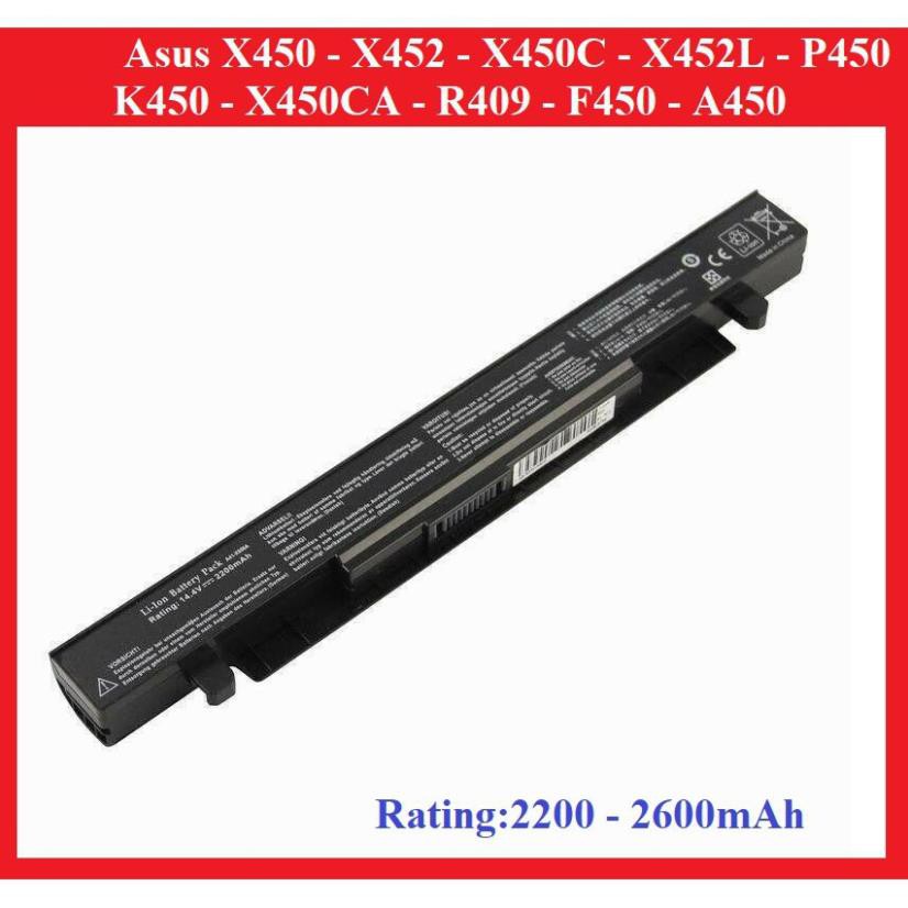 🎁Freeship 🎁Pin Laptop Asus X450 X452 X450C X452L P450 K450 X450CA R409 F450 A450
