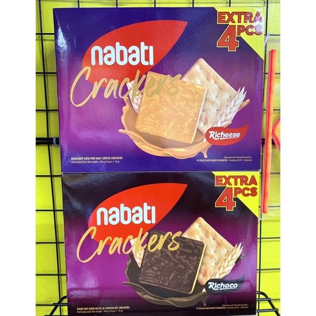 Bánh quy giòn Nabati Crackers hộp 240g