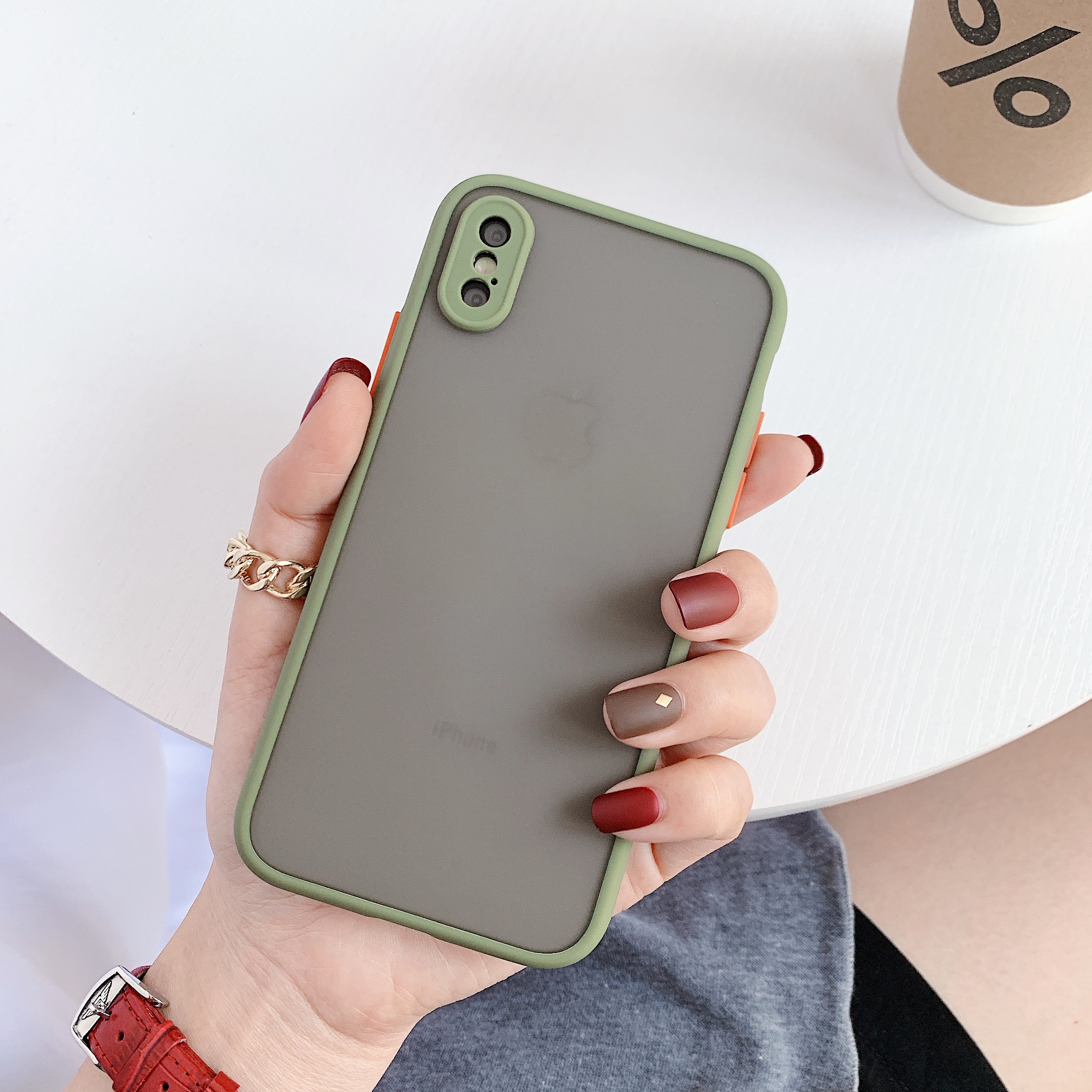 Iphone case for Iphone xr / Iphone x / Iphone xs / iphone xs max Shockproof Phone Case & Matte Transparent cover & hard case